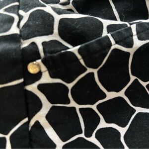 Black and White Giraffe Print Shirt